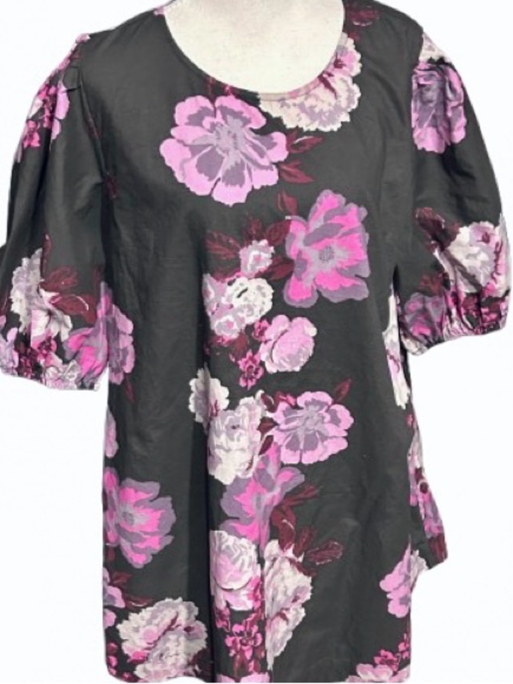 100 Cotton FREE PEOPLE Floral Maye Poplin Tunic Top Mini Dress Puffy Sleeve
Boho